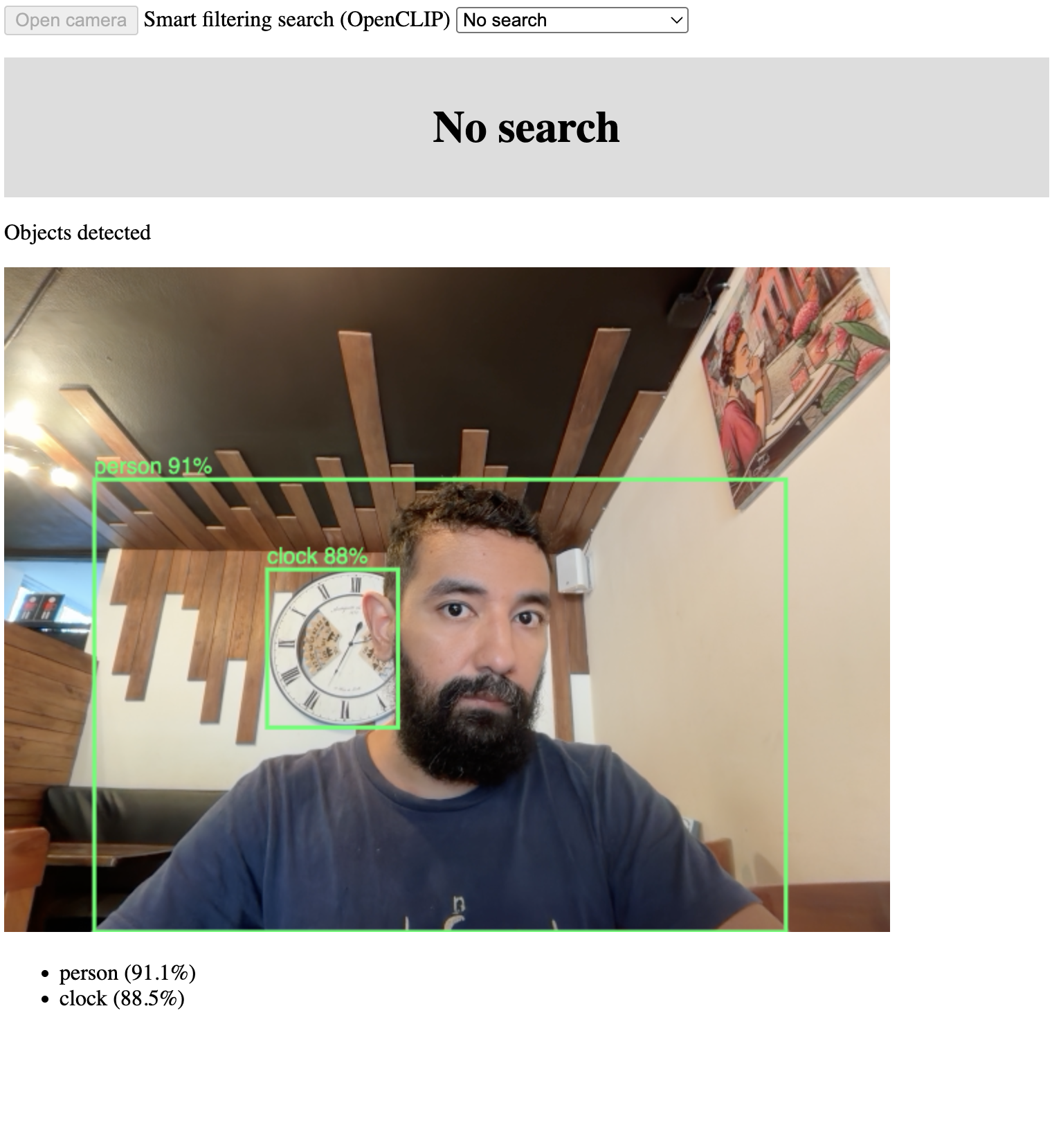 YOLO object detection example